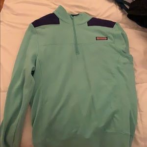 Vineyard Vines Shep Shirt Teal and Navy Blue